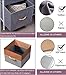 ALLZONE Dresser for Bedroom,Storage Chest Organizer, 5 Fabric Drawers Furniture for Closet, Kids Toy Organization,Wooden Table with Metal Frame, White/Gray