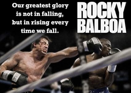 Motivation Greatest Glory Boxe Rocky Balboa 1 Citation Poster A3 Posters Cuisine Maison