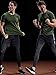 Neleus Men's 3 Pack Mesh Athletic Running T Shirt,5033,Black,Grey,Olive Green,US L,EU XL