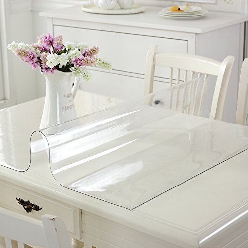 Do4U PVC Waterproof Tablecloths Protector For Kitchen Table Desk Marble
