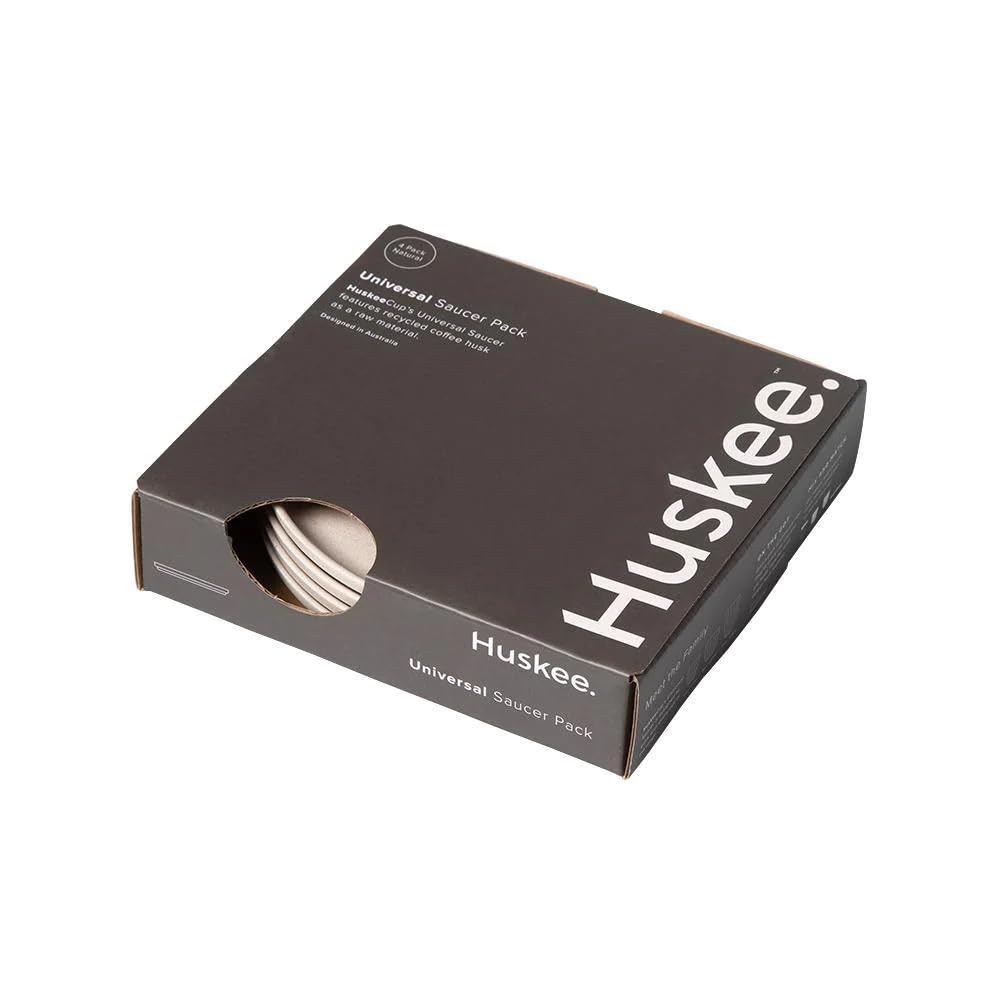 4 x Huskee Cup Universal Saucers (Natural)