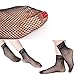4 Pairs Women's Lace Fishnet Sheer Ankle Dress Socks - Stylish Black