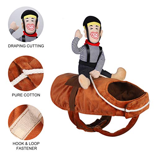 POPETPOP Dog Costume Horse Cowboy Rider Horse Riding Dog Costume