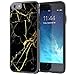 True Color Case Compatible with iPhone 6/S Case, Black & Gold Marble [Stone Texture Collection] Slim Hybrid Hard Back + Soft TPU Bumper Protective Durable [True Protect Series] iPhone 6/6s 4.7