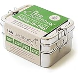 ECO Lunchbox Three-in-One Stainless Steel Food Container Set