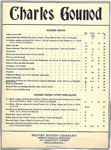 Gounod Repentance O Redeemer Divine Parce Domine Repentire Sacred Song In Key Of C For High Voice And Piano Lyrics In Latin French And English Charles Gounod Alfred Phillips Amazon Com Books amazon com