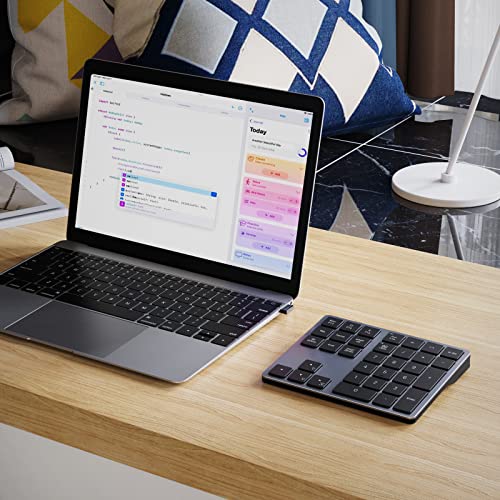 Doohoeek Backlit Bluetooth Numeric Keypad for Laptops and Computers