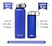 MIRA 18 Oz Stainless Steel Vacuum Insulated Wide Mouth Water Bottle | Thermos Keeps Cold for 24 hours, Hot for 12 hours | Double Walled Powder Coated Travel Flask | Blue