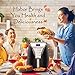 Air Fryer, 4.2 Quart Oilless Hot Air Fryer(W/Cookbook) Oven Large Cooker, Auto Off, Nonstick Basket, LCD Screen & Convenient Buttons, 1500W, Suitable for Dishwasher, 095AB