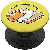 Gudetama the Lazy Egg Busy Being Lazy PopSockets Adhesive PopGrip