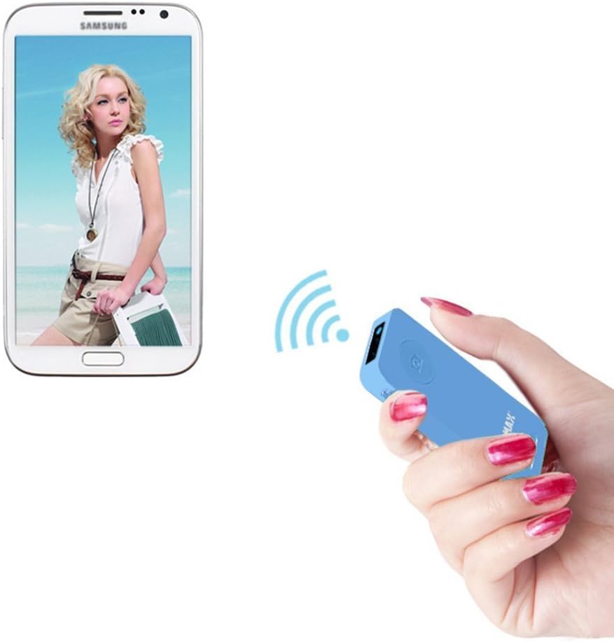 E3tronics Wireless Bluetooth Remote Control Photo Camera Shutter (Blue)