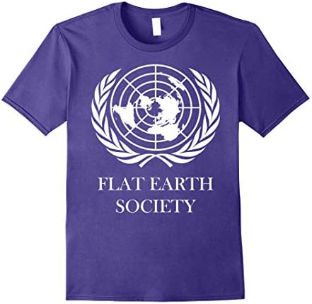 Mens Flat Earth Society Shirt Flat Earthers Not a Moving Globe XL Purple