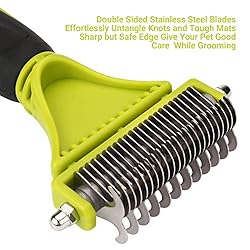Pecute Pet Dematting Tool 2 Pack - Double Sided