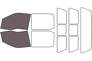 Rvinyl Window Tint Kit Compatible with Ford F-150 2015-2020 4 Door Super Crew - Black 35% - Single Ply No Bubble Film - Do it Yourself Vehicle Front Precut Kit