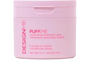 DESIGNME PUFF.ME Volumizing Treatment Whip | Lightweight Hair Volumizer Mask with Hyaluronic Acid for Fine & Medium Hair | Ad