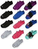 Fruit of the Loom Girls' Big Everyday Soft Lightweight No Show Socks 13 Pair