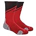 adidas Traxion Impact Football/Baseball Crew Socks, Power Red/Black/Light Onix, Medium