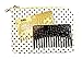 Personalized Go-Comb + Mirror - Custom Brass Hair Comb - Fit For Your Wallet