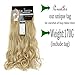 Clip in Hair Extensions 8 PCS 18 Clips 145G Thick Straight Curly Full Head Real Natural Synthetic Fibre Hairpiece 60 colors for Women Lady Girls(24 inch,ash blonde-curly)
