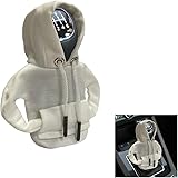 JOYCOURT Car Gear Shift Cover, Fashionable Hoodie Car Shift Knob, Winter Warm Gear Shift Knob Cover Sweater Shirt,Auto Interi
