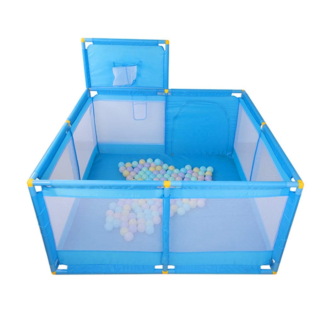 Blue 遊び場の赤ちゃん遊び場遊び場遊園地の遊び場遊び場遊び場遊び場遊び場 Size 128 Blue Color 128 66cm 128 128 66cm B07h7kjhxx ベッドガードフェンス 超高品質で人気の