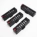 Wwman 4pcs 3.7V 500mah Batteries and 1to6 Battery Charger and 6pcs charging cable for JY018 WIFI EACHINE E52 Rc Quadcopter Drone Spare Parts