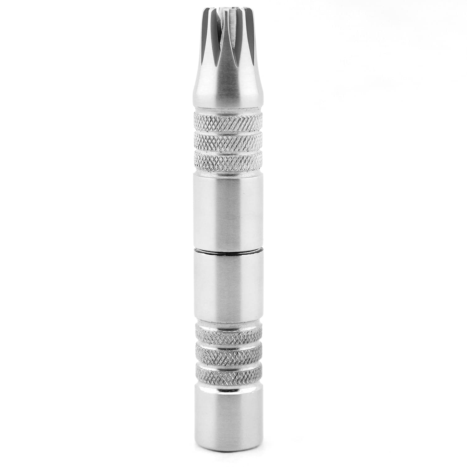 Haryali London, Manual Ear & Nose Hair Trimmer for Men & Women, Battery-Free Stainless Steel Grooming Clipper, Portable Precision Hair Remover Tool