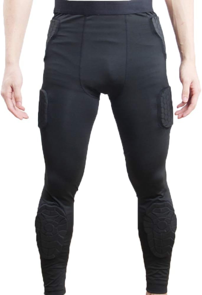 Men's Padded Compression Set Protector for Football Baseball Soccer Basketball Bike Rugby Paintball Snowboard Ski Volleyball Training : Sports & Outdoors