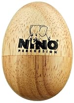 Nino Percussion NINO562 Natural Wood Egg Shaker, Small

