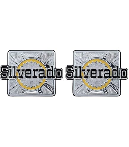 Front Fender Emblem Set – K-5 Chevy Blazer 1981-1987 – Left & Right (Chrome/Red)