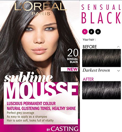 L'Oreal Paris Sublime Mousse Hair Colourant 20 Sensual ...