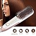 Hair Straightening Brush 3.0 Gift Package, Buture Mini Hair Straightener Brush Negative ion Ceramic Iron Hair Brush Fast Heat Hot Brush Travel Size Anti-scald MCH 110-240V Temperature Lock (White)