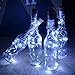 kingleder Wine Bottle USB Rechargeable LED Cork Light String, USB Powered LED Accent Light for Bedroom Living Room Wedding Party Decoration(4 Pack, White)