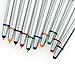 Stylus Pens, Cambond 10 Pieces 2 in 1 Click Stylus & Ballpoint Pen for Touch Screens, iPhone, iPhone 7, Samsung, Tablet, All Capacitive Touch Screen Device (2 X Orange/Green/Blu/Red/Black) (10 Pack)