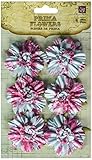 Prima 539368 Belle Arte Mulberry Paper Flower Embellishments, Roselle