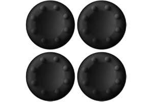 GGZONE 4PCS Thumb Stick Grips Caps Silicone Analog Thumbstick Grips Cover for Xbox One Xbox 360 PS5 PS3 PS4 PS4 Pro Slim Accessories (Black)