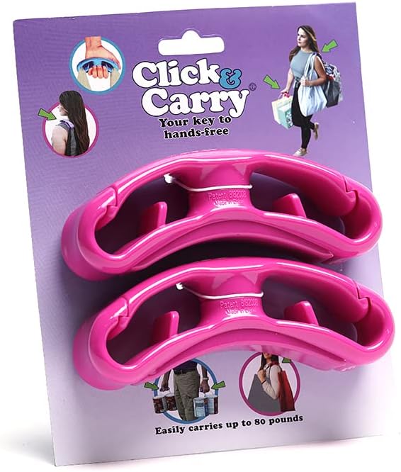 Click & Carry Grocery Bag Carrier as seen on SHARK TANK with Soft