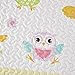 Comfort Spaces Pattern Kids Bedspread Mini Set-2 Piece-Pink White-Teens/Girls-Owl Print-Twin Size, Includes 1 Quilt, 1 Sham, Multi