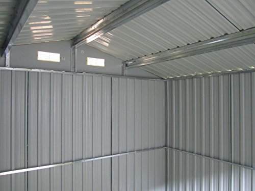 Gartenhaus Geräteschuppen 5,3m² aus verzinktem Stahlblech Metall grün von AS-S – Bild 7