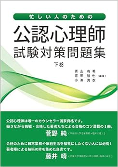 忙しい人のための公認心理師試験対策問題集 (下巻) (日本語) 単行本 – 2019/11/15の表紙