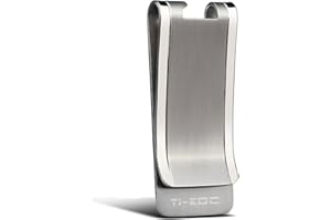 TI-EDC Titanium Slim Cash Money Clip Wallet Credit Card Holder and Bottle Opener