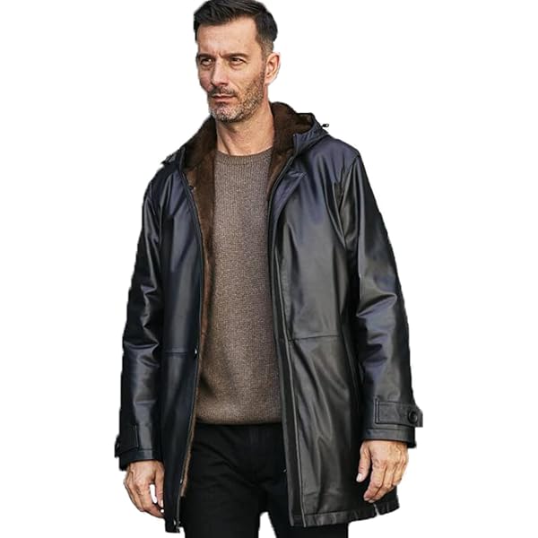 Excelled Leather Men's Genuine Lambskin Black/Brown Real Leather