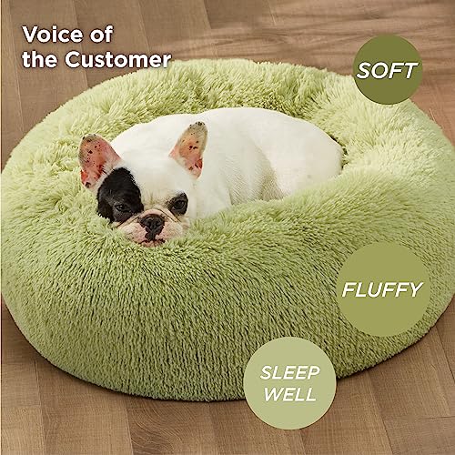Bedsure Calming Dog Bed for Small Dogs Donut Washable Small Pet Bed