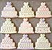 Wedding Cookie Cutters Set - 8 PCS - Wedding Dress, Wedding Cake, Diamond Ring, Heart, Lips, Beard, LOVE Word and Tie - Stainless Steel