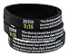 Assorted Popular Scripture Verses Printed On Silicone Wristbands For Church Giveaways And Religious Camps (Packs of 10 Silicone Bands) (John 3:16)