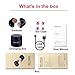 Touch Control True Wireless Earbuds, Volume Control with Active Siri for iPhone Samsung, Bluetooth Earbuds V4.2 with Metal Charging Box, Waterproof Noise Canceling In Ear buds w/ Mic, Change Songs