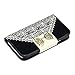 Fashion Girl Woman Fresh Sweet Cute Flip Wallet Leather Case Cover for Samsung Galaxy S4 9500 (black)