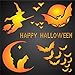 HALLOWEEN CARD STENCIL (size 7”w x 7”h) Reusable Stencils for Painting - Best Quality Scrapbooking Halloween Ideas - Use on Walls, Floors, Fabrics, Glass, Wood, Posters, and More…