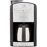 Capresso 465 CoffeeTeam TS 10-Cup Digital Coffeemaker with Conical Burr Grinder and Thermal Carafe