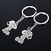 Creative Snoopy shape couple metal keychain/key ring 1pair